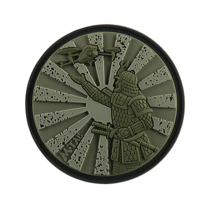 Samurai Drone PVC Morale Patch – M-Tac Tactical Hook & Loop FPV Drone Patch for Backpack, Plate Carrier & Range Bag